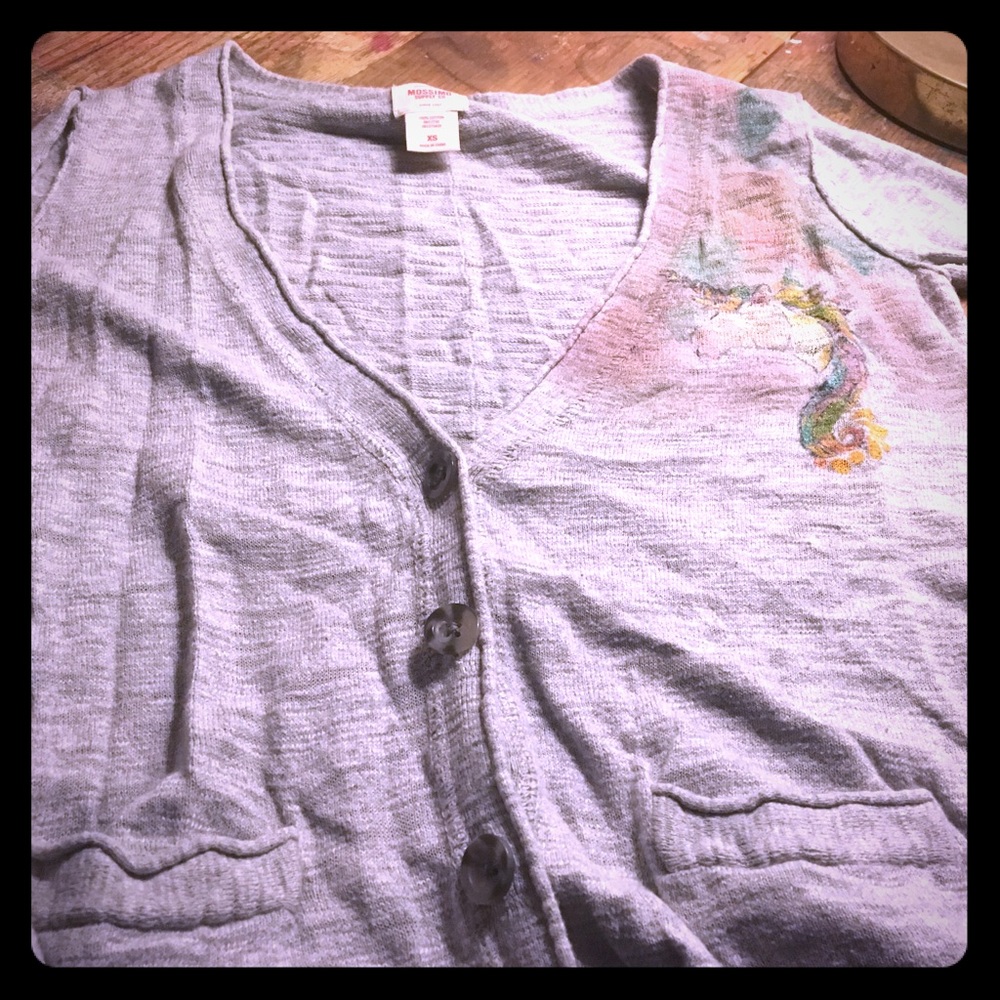 Hand painted sweater